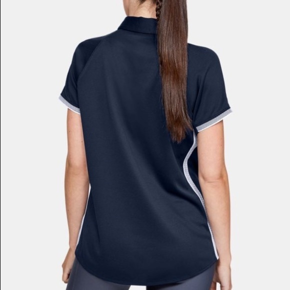 Under Armour Women’s midnight navy/white rival Polo! - Picture 2 of 2